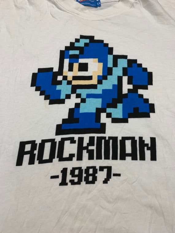 Vintage 90s Rockman video game tee/ LL size fit M - image 5