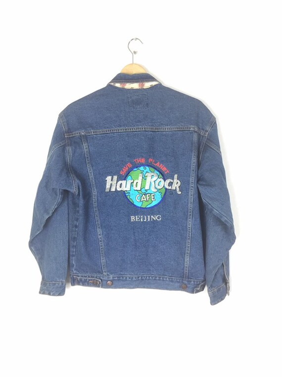 vintage hard rock denim jacket
