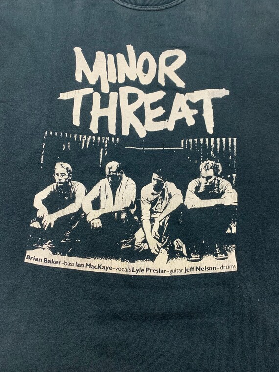 Vintage 90s Minor Threat American Hardcore Band Tee/ L Size Vintage 90s Minor Threat American Hardcore Band Tee/ L Size