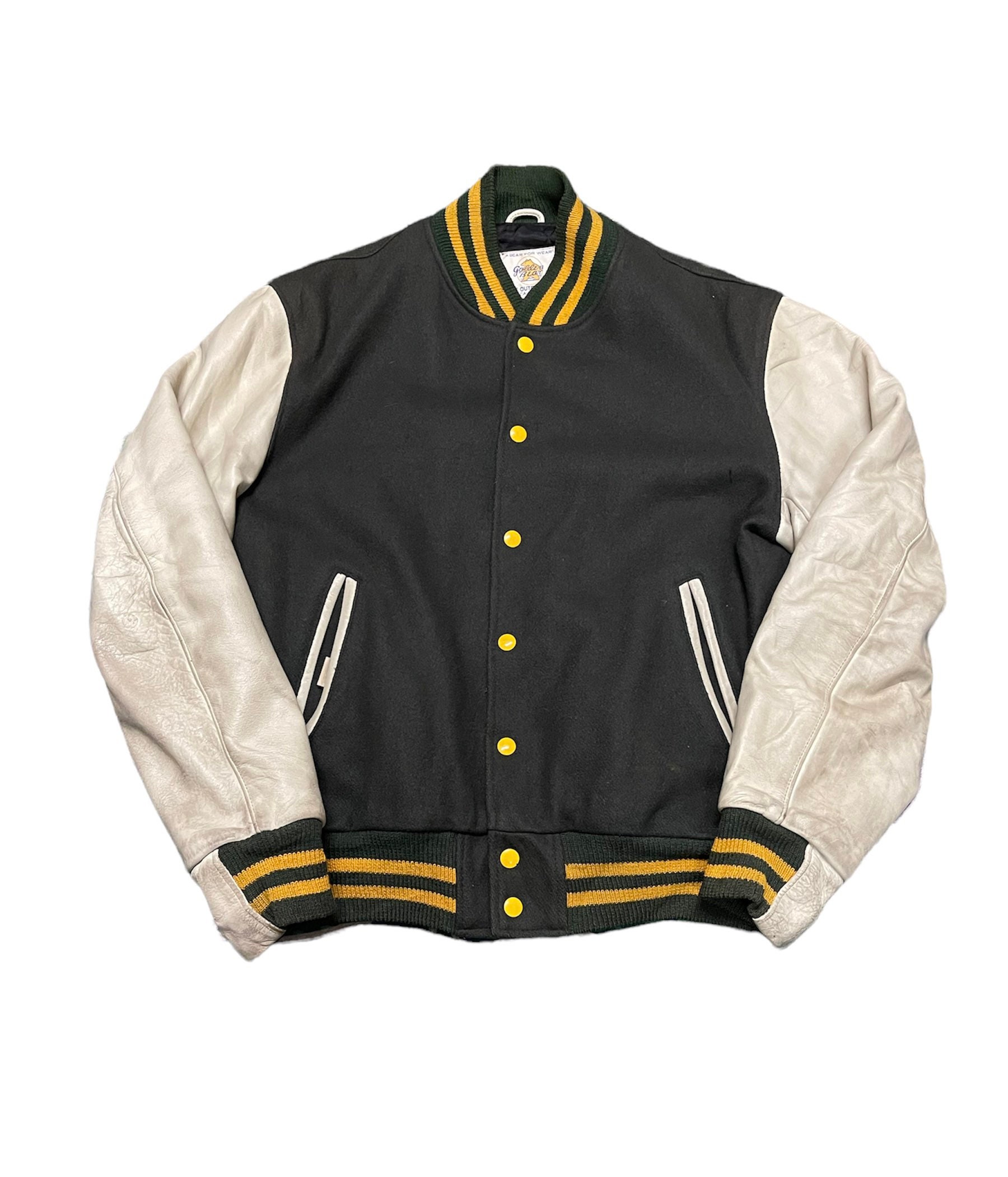 Forest/Stone Classic Varsity Jacket – Golden Bear Sportswear