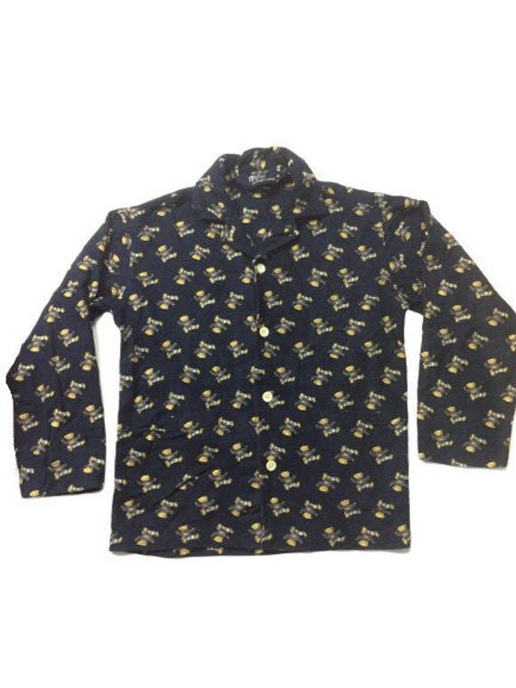 Vintage 90s Polo bear pyjamas set fullprint /mediu