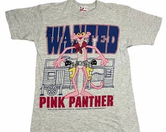 Vintage 90s Pink Panther cartoon tee/ M size