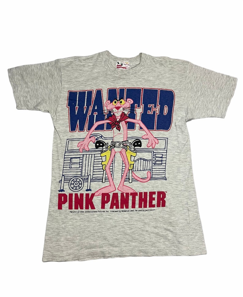 Vintage 90s Pink Panther cartoon tee M size