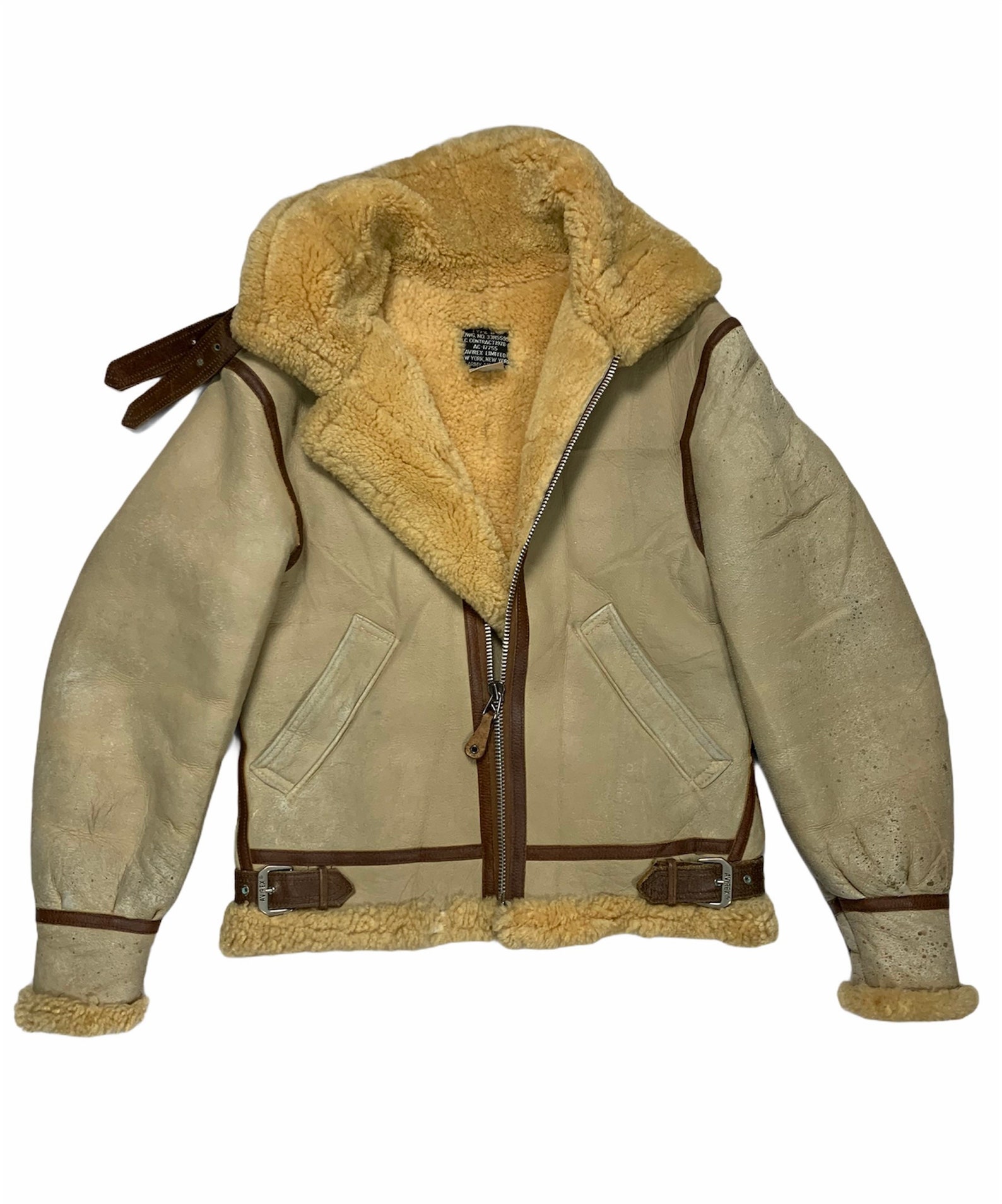 Vintage Avirex USA B3 sheepskin jacket / size 34 / made in usa | Etsy