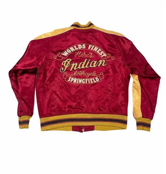 Vintage Indian Motorcycle sukajan embroidery rayo… - image 1