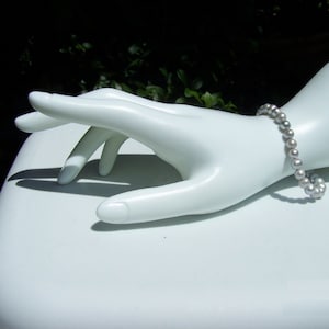 Gray Freshwater Pearl Sterling Silver Bracelet