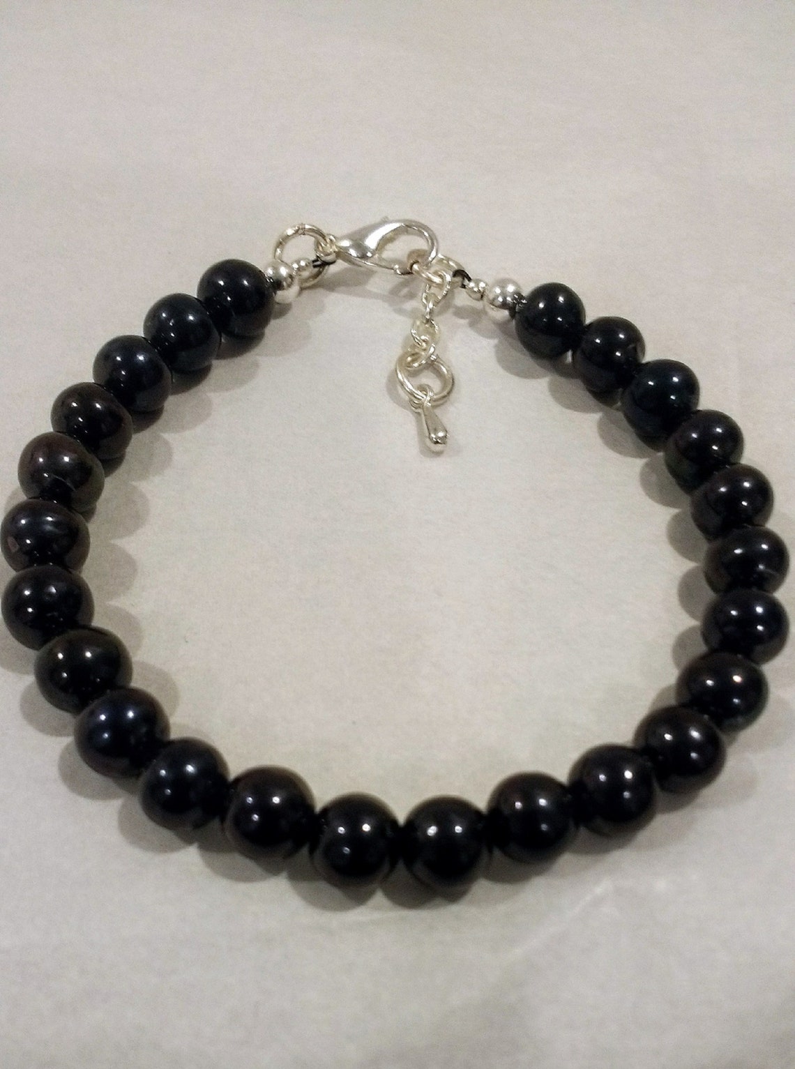 Black Freshwater Pearl Bracelet | Etsy