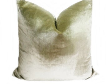 Hunter Green Strie Velvet Pillow Cover Italian Velvet Pillow Cover