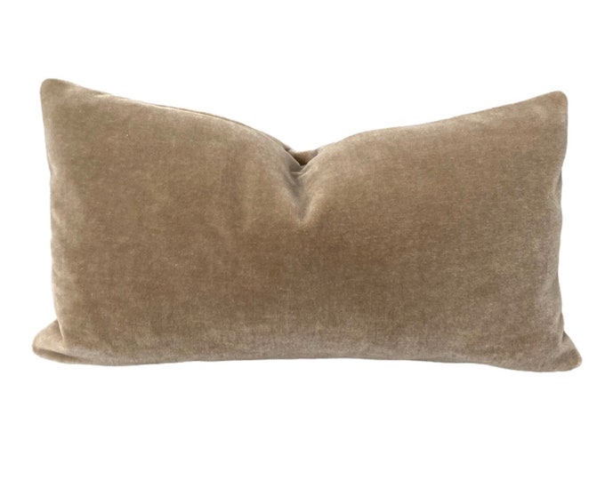 Tan Camel Mohair Lumbar Pillow Cover 22 X 12 or Etsy