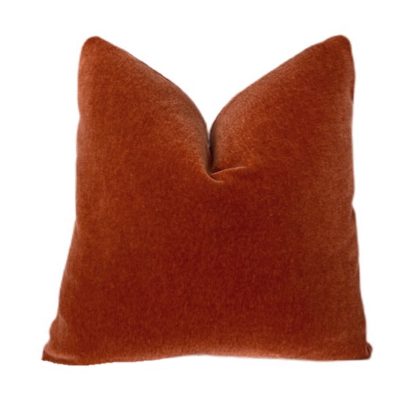 Burnt Orange Mohair Lumbar Pillow Cover Burnt Red Lumbar Etsy