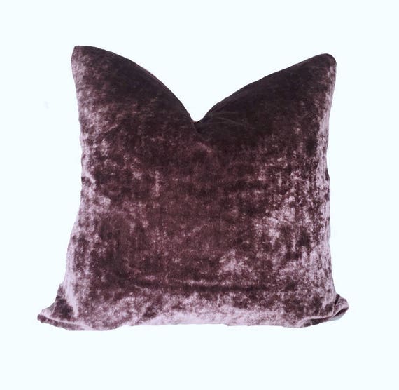 Pillow Cover purple velvet Italian Velvet Pillow Cover