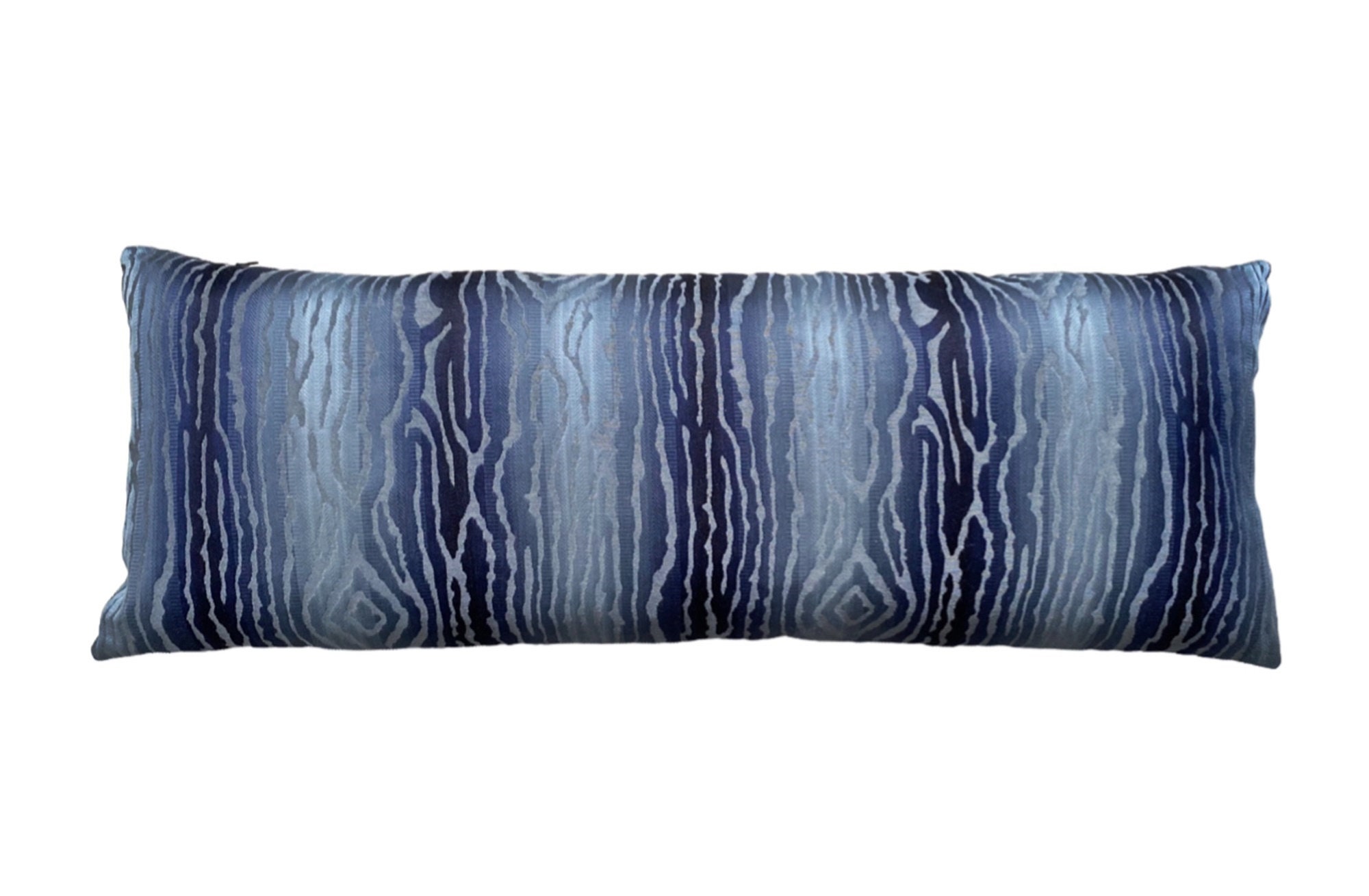 Thibaut Traduzione Pillow Cover Twosided Navy Moire Pillow Etsy