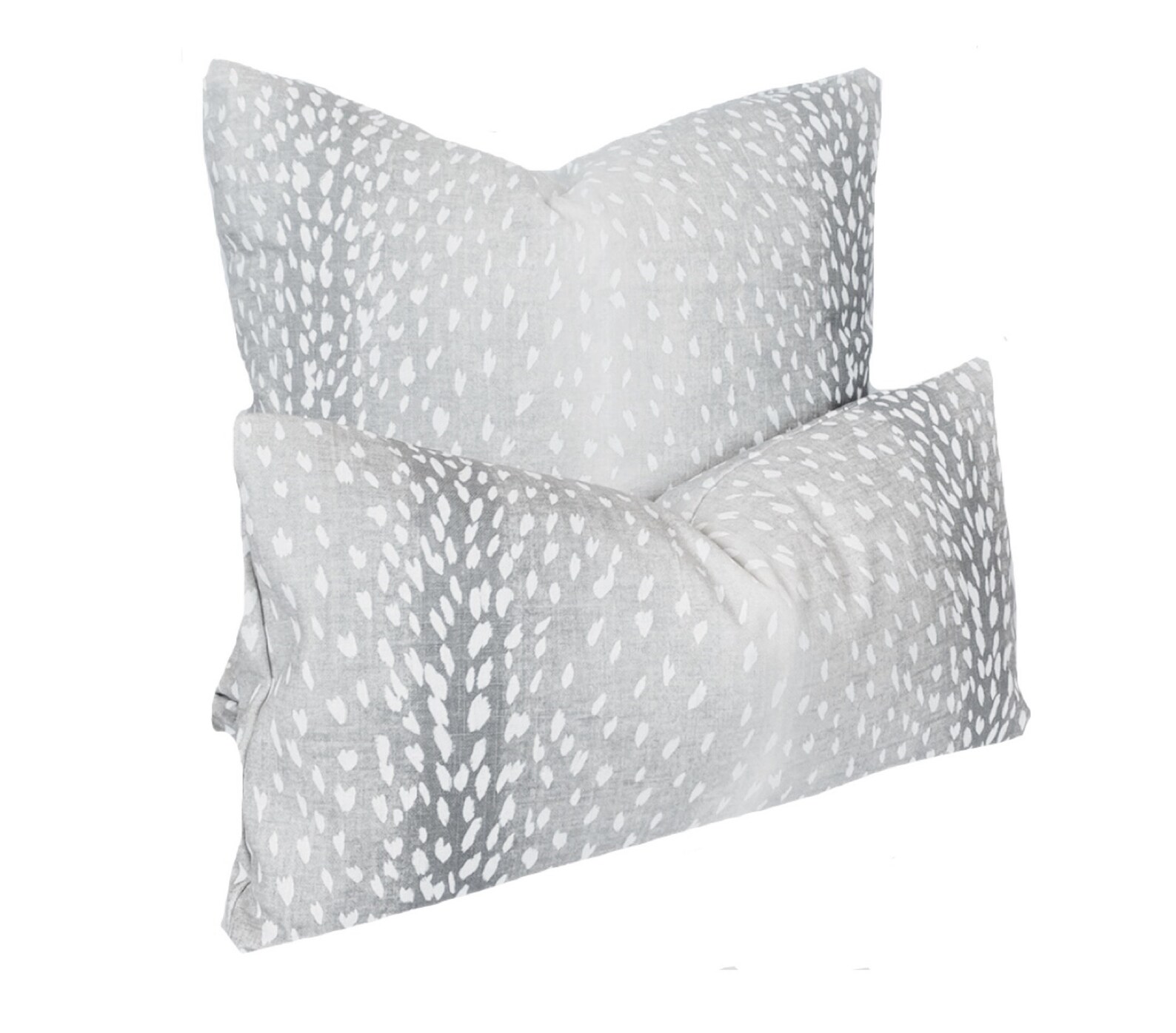 Gray Antelope Print Pillow Cover Antelope Large Lumbar Etsy