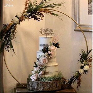 Sustainable wooden log cake stand, rustic or sanded wedding cake celebration log stands. REAL WOOD! Display purpose cake stands image 19