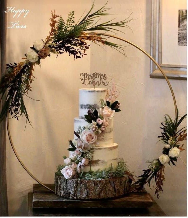 Sustainable wooden log cake stand, rustic or sanded wedding cake celebration log stands. REAL WOOD! Display purpose cake stands image 19