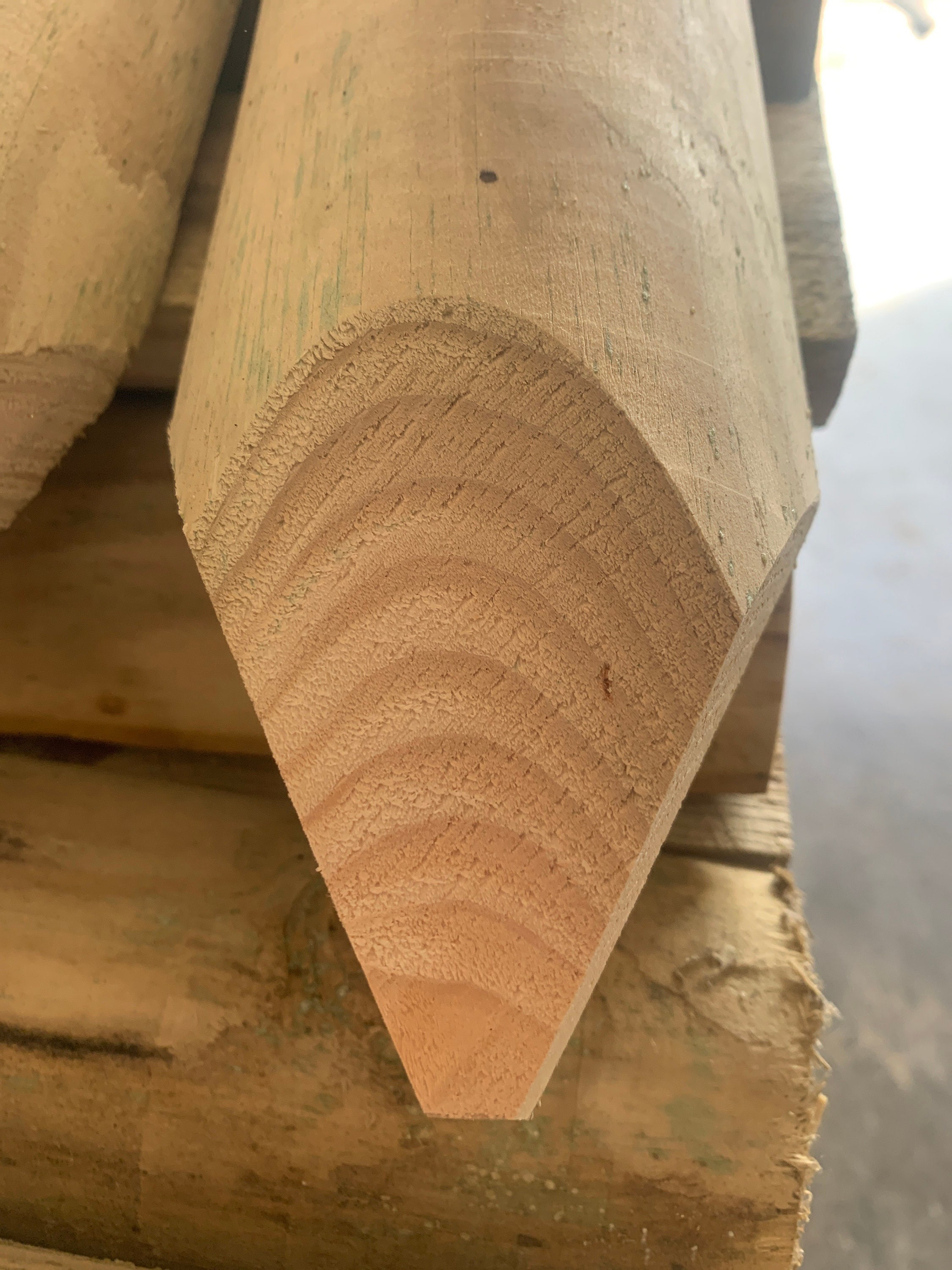 Half Round Wooden Garden Edging Stakes Pack of 18 16 Etsy