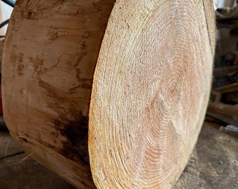 Hammerschlagen Log Stump for German nail game, hammer striking, Oktoberfast beer game. Rustic log stump. Target practice stump for throwing
