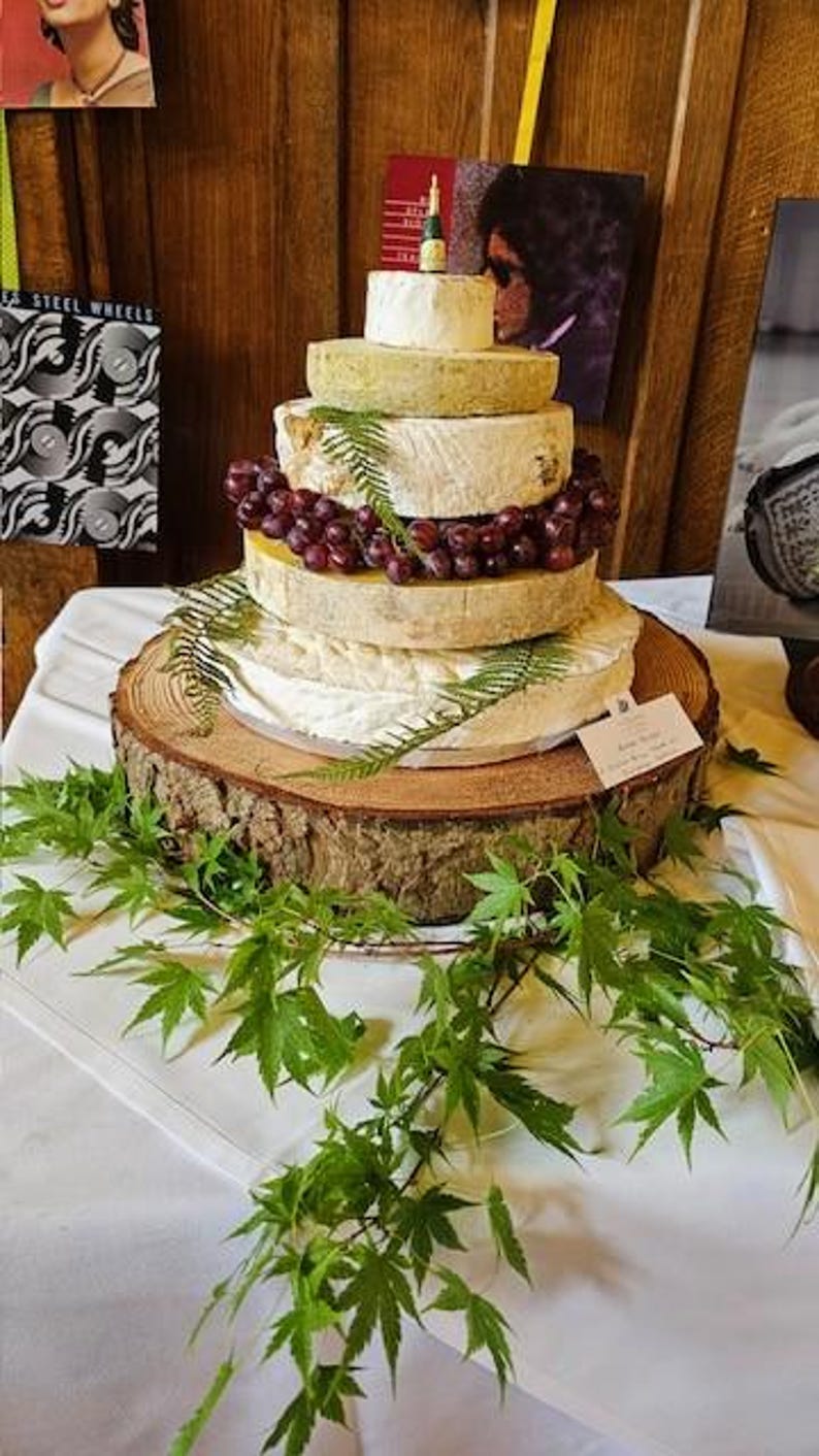 Sustainable wooden log cake stand, rustic or sanded wedding cake celebration log stands. REAL WOOD! Display purpose cake stands image 17
