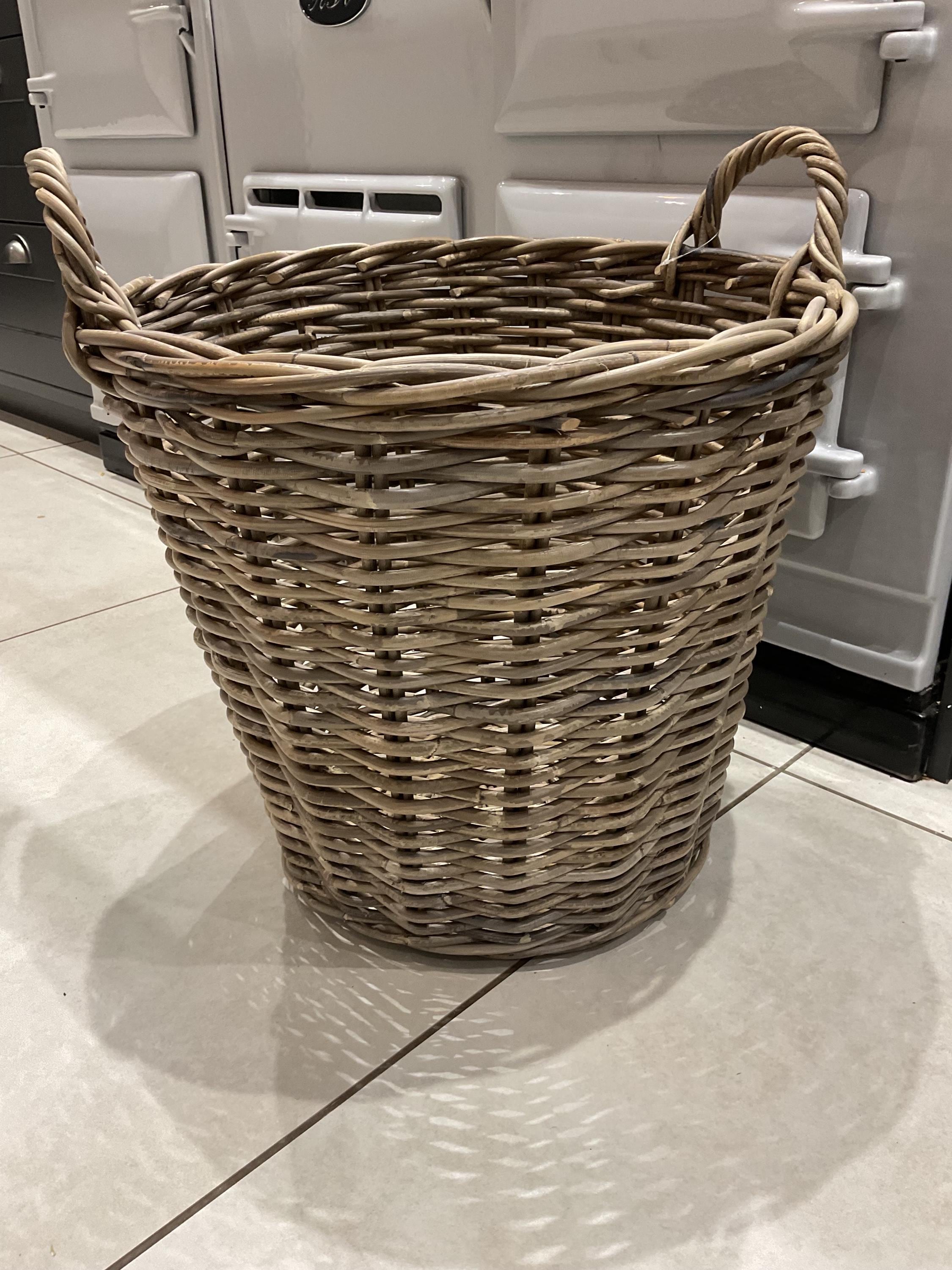 Large round handmade rattan wicker lo...
