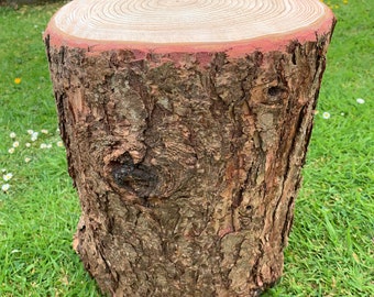 Handmade Rustic Log Stool, English Garden Seating