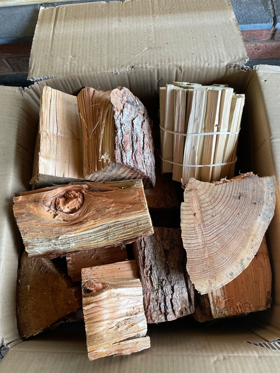 Seasoned Logs Firewood and Kindling Starting Wood Etsy UK