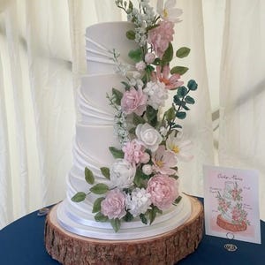 Sustainable wooden log cake stand, rustic or sanded wedding cake celebration log stands. REAL WOOD! Display purpose cake stands image 11