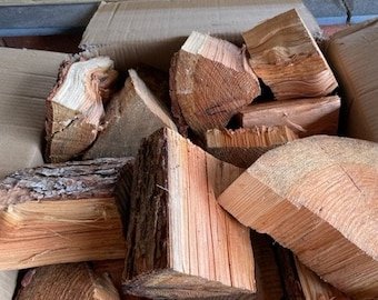 Firewood seasoned logs and kindling starting wood