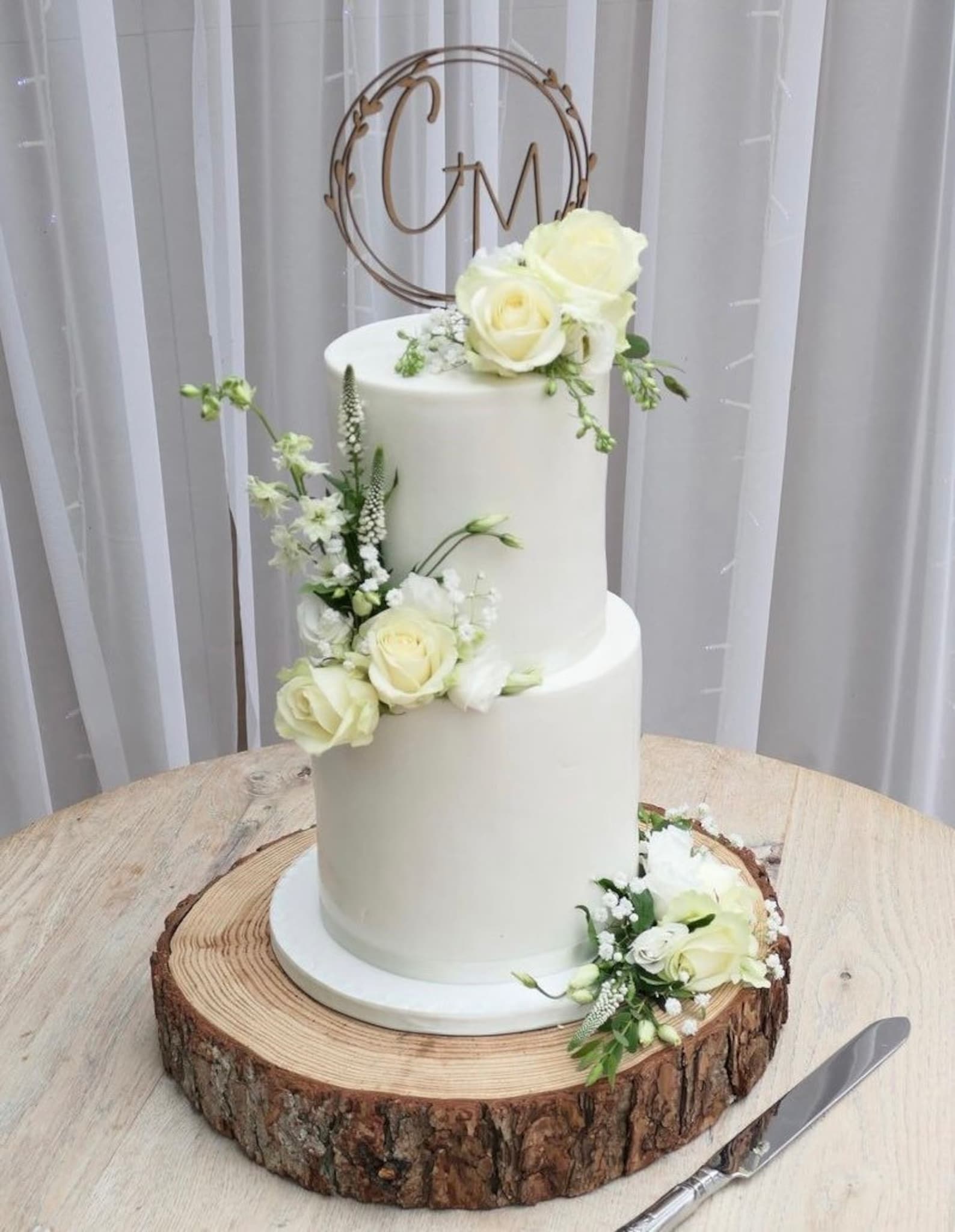 Sustainable Wooden Log Cake Stand Rustic or Sanded Wedding - Etsy