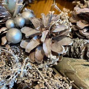 Christmas Table Centrepiece Decoration Silver & Grey - Etsy UK