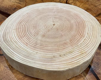 Sustainable wooden log cake stand/ decoration stand, sanded wedding cake celebration log stand. REAL WOOD! Wedding cake stand with no bark.