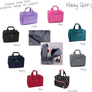 HobbyGift Nähmaschine Tasche - Flieder, Schwarz, Pink, Petrol, Rot, Grau, Marine - Hobby Crafts Lagerung
