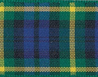 Tartan Ribbon Flower of Scotland Berisfords-différentes largeurs et coupées à longueur