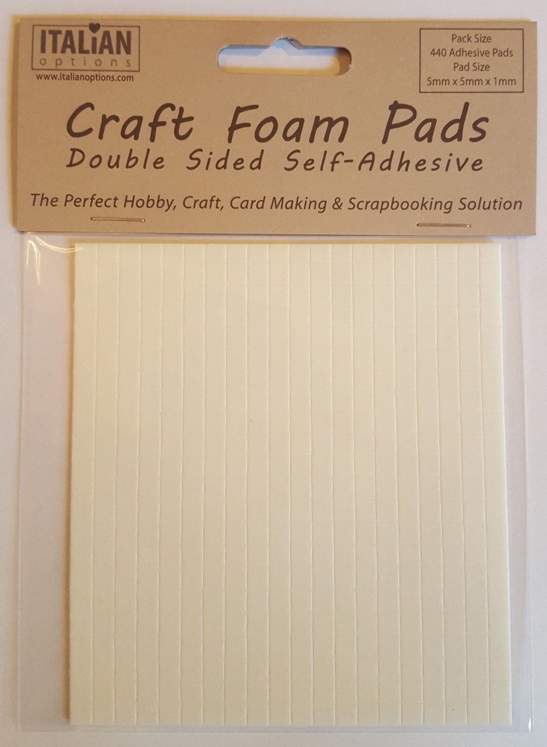 Double sided self clearance adhesive pads