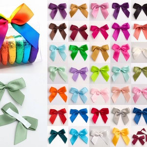 Ruban de satin prénoué, 5 cm, autocollant, 43 couleurs, prix inclus Arc-en-ciel - Ruban de 16 mm