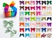 Satin Ribbon Pre Tied 5cm Bows - Self Adhesive - 43 Colours inc. Rainbow - 16mm Ribbon 