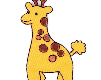 Giraffe Motif Iron or Sew On Embroidered Patch Applique Craft Factory CFM1/036
