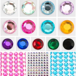 Diamante Gems Autoadesivo Flat Back Stick su Strass Cristalli Artigianato