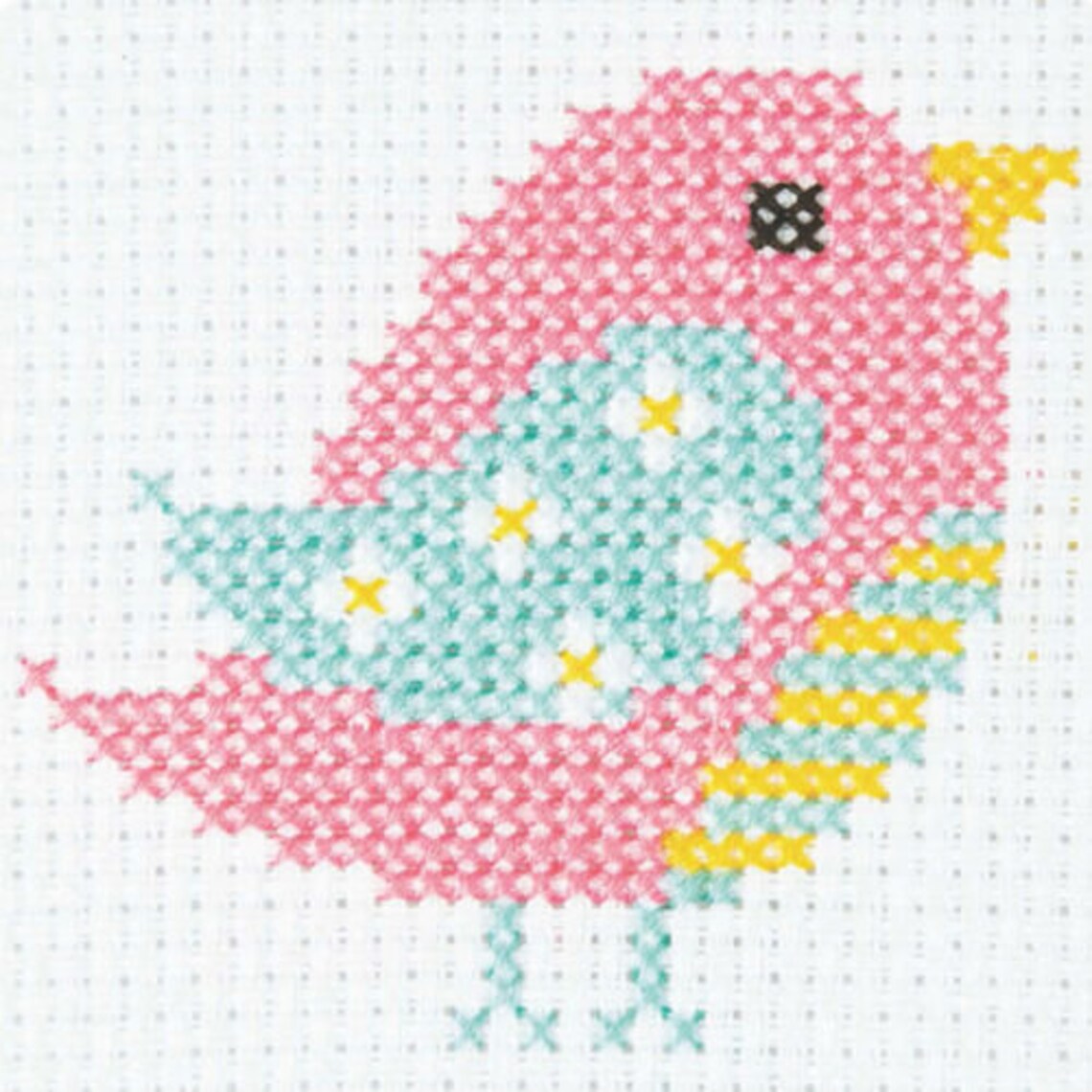 Bird Anchor Counted Cross Stitch Kit Children / Beginners Etsy UK