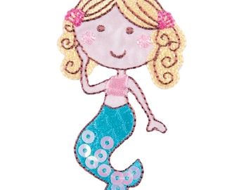 Mermaid Motif Iron or Sew On Patch Applique Trimits CFM2/076