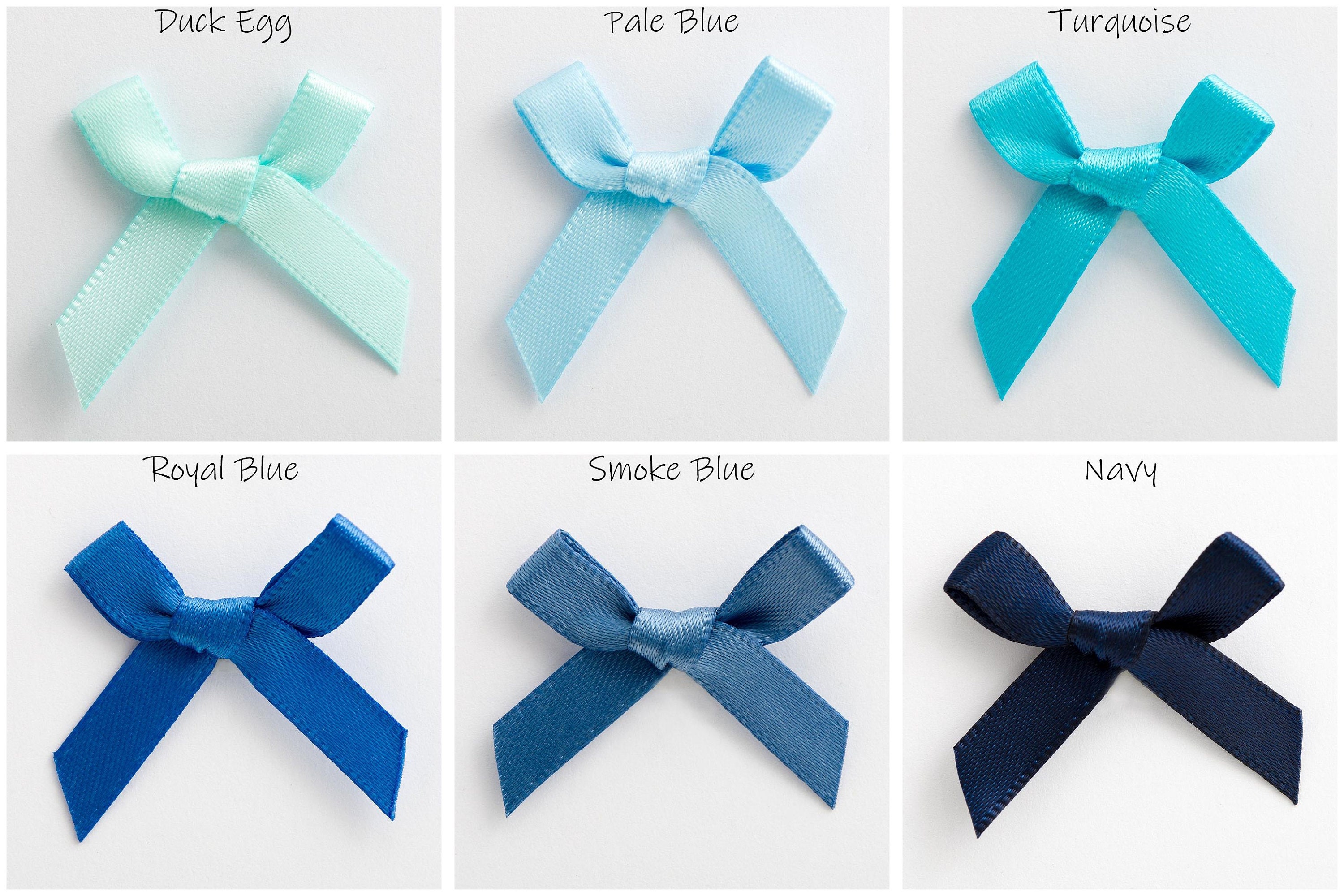 300 Mini Fiocchi Di Satin 3cm - Decorazioni Per Matrimoni, Regali, Fai Da Te, Colorati Su Entrambi I Lati