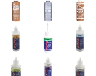 Hi-Tack Glue Very Sticky - All Purpose - PVA - Fabric Glue - Stiffener - Fray Stop