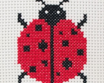 Ladybird - Anchor Counted Cross Stitch Kit - Children / Beginners Cross Stitch Kit - 1st Kit