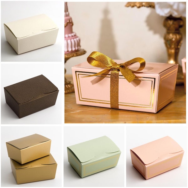 Truffle Chocolate Packaging/Ballotin Box - 5 Colours - Soaps, Gifts, Favours, Favors - 4 Sizes