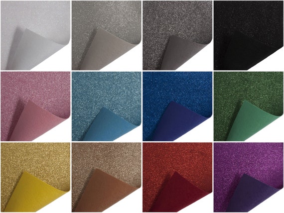 Glitter Felt Sheet 30 x 23cm: Soft - Various Colours Glitter Felt Sheet 30 x 23cm: Soft - Various Colours