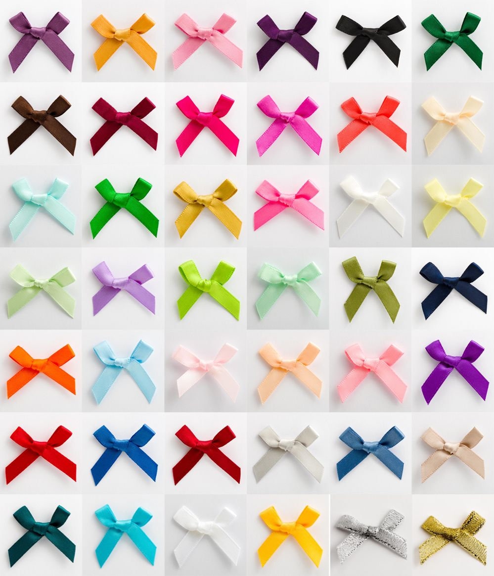 4 Gingham Bows 4cm / Many Colors / Ribbon for Bows,bow Ribbon
