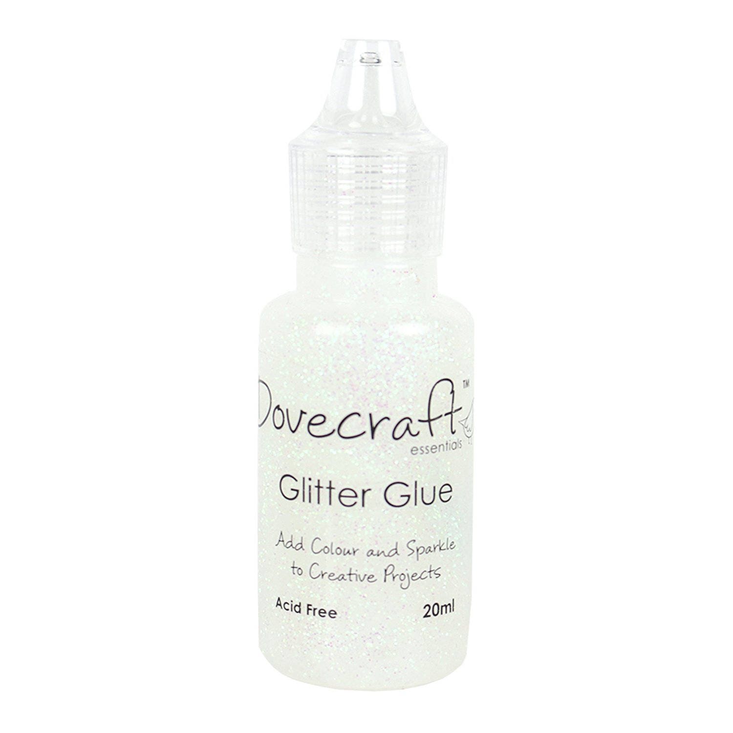 Glitter Glue Crystal Iridescent White Dovecraft 1 x 20ml | Etsy