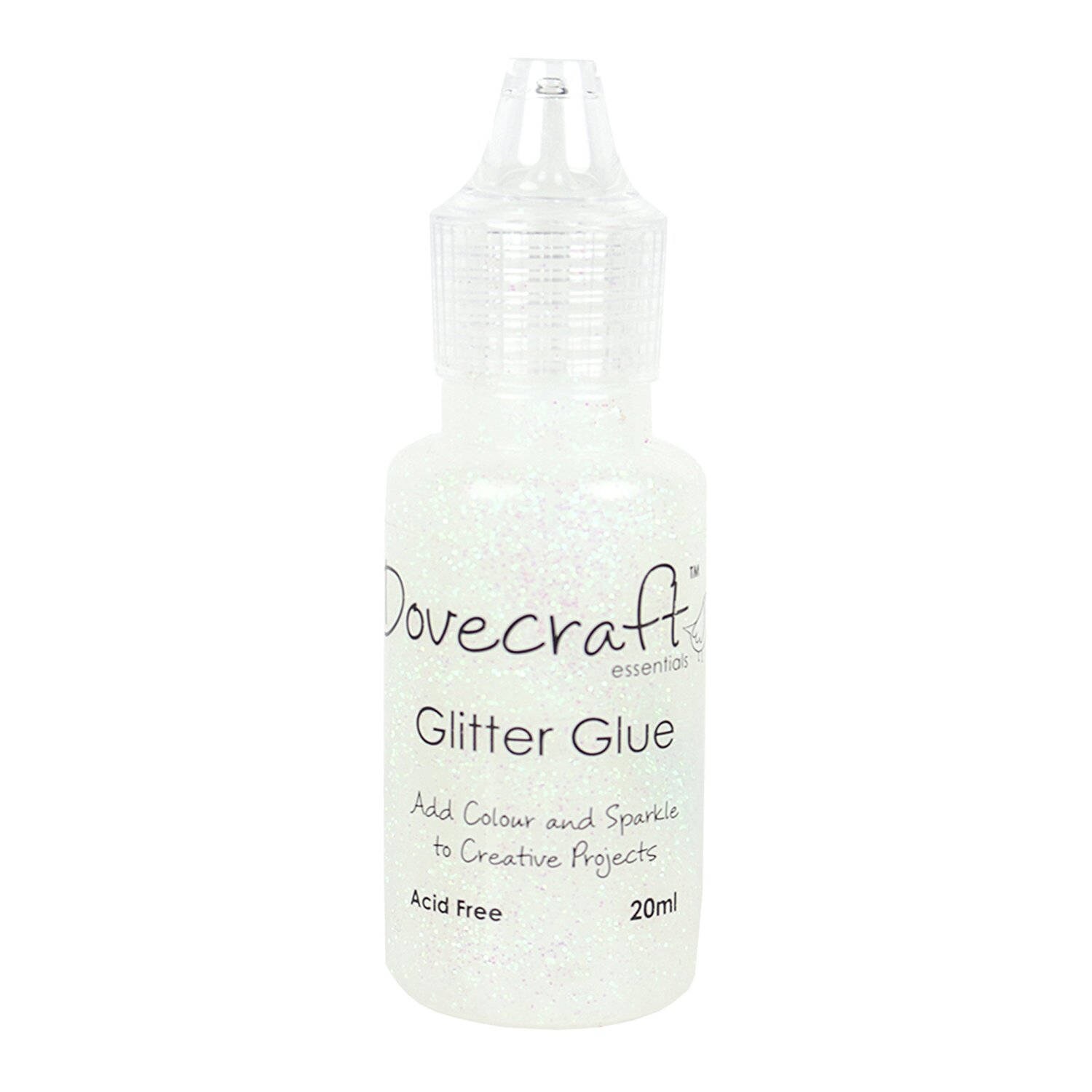 Glitter Glue Crystal Iridescent White Dovecraft 1 x 20ml Etsy