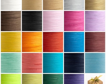 Paper Raffia 7mm Tying Ribbon - Wrapping Favours Gifts - 5m Cut or 100m Reel
