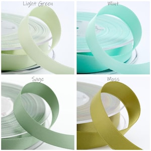 25mm Double Faced Satin Ribbon - Tying, Crafts, Sewing - 41 Colors image 4
