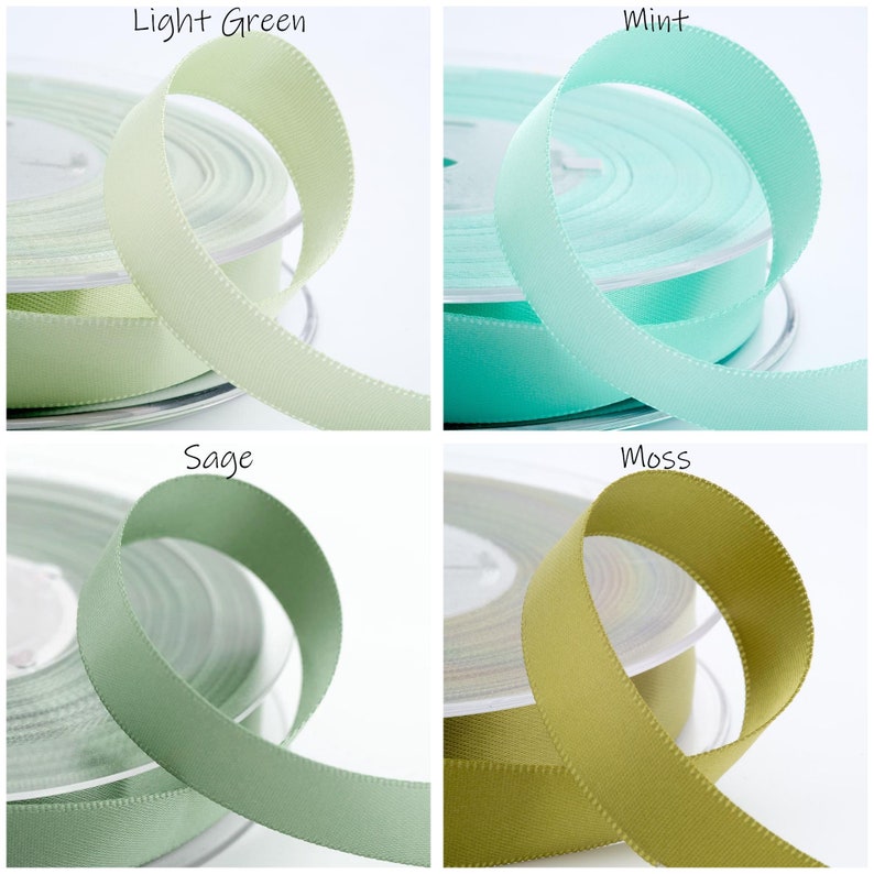 25mm Double Faced Satin Ribbon - Tying, Crafts, Sewing - 41 Colors image 4